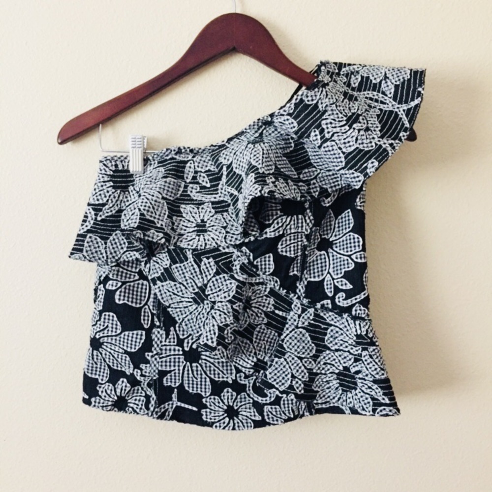 Zara one shoulder top